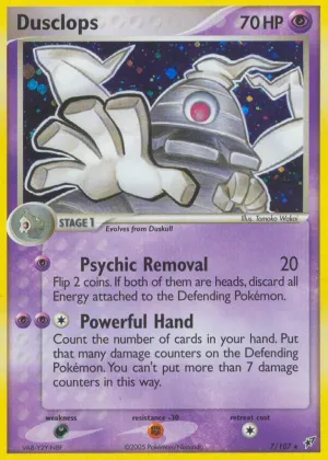 Dusclops Pokémon Deoxys #7 Reverse Holo