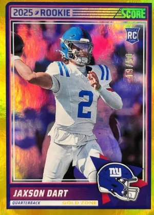 Jaxson Dart 2025 Panini Score Football Gold Zone #35