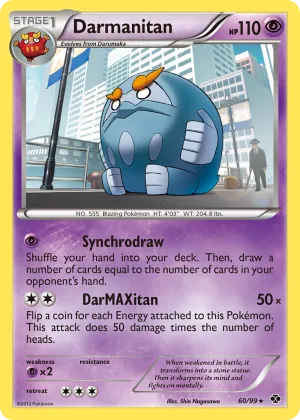 Darmanitan Pokémon Next Destinies #60 Reverse Holo