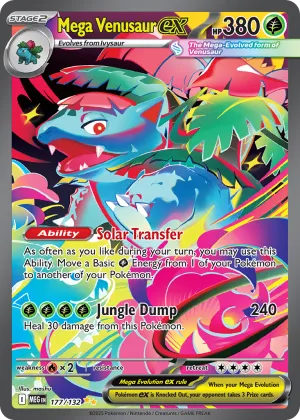 Mega Venusaur ex Pokémon Mega Evolution #177 Holo
