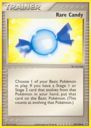 Rare Candy Pokémon Emerald #83 Reverse Holo