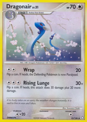 Dragonair Pokémon Legends Awakened #52 Reverse Holo
