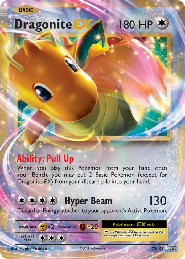 Dragonite-EX Pokémon Evolutions #72 Holo