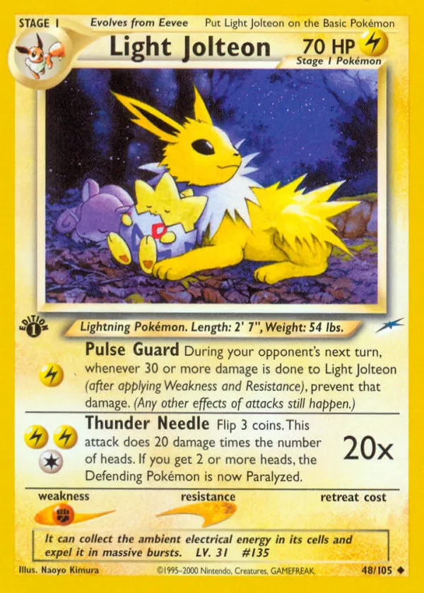 Light Jolteon Pokémon Neo Destiny #48 Unlimited