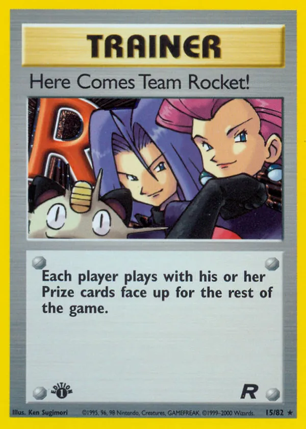 Here Comes Team Rocket! Pokémon Team Rocket #15 1st Edition Holo