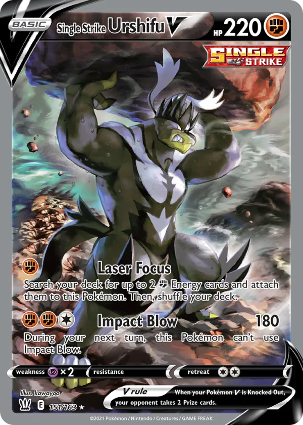 Single Strike Urshifu V Pokémon Battle Styles #151 Holo