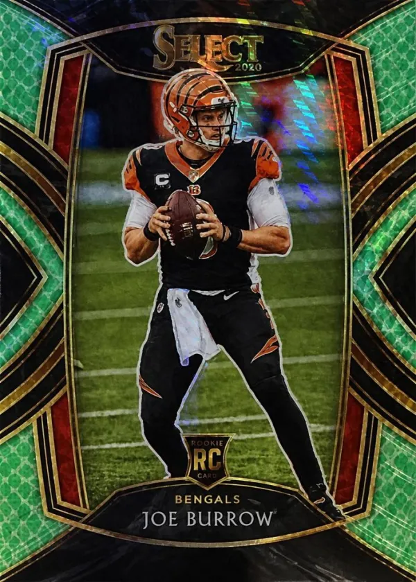 Joe Burrow 2020 Panini Select Club Level Football Dragon Scale #246