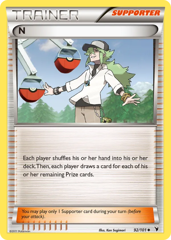 N Pokémon Noble Victories #92 Reverse Holo