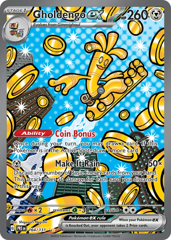Gholdengo ex Pokémon Prismatic Evolutions #164 Holo