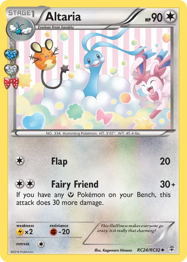Altaria Pokémon Generations #RC24 Holo