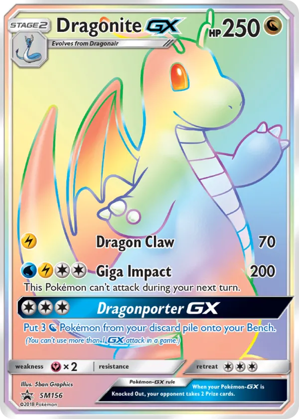 Dragonite-GX Pokémon SM Black Star Promos #SM156 Holo