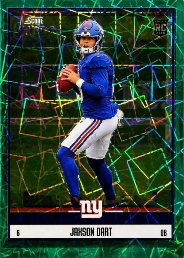 Jaxson Dart 2025 Panini Select Score Select Throwback Football Green #14