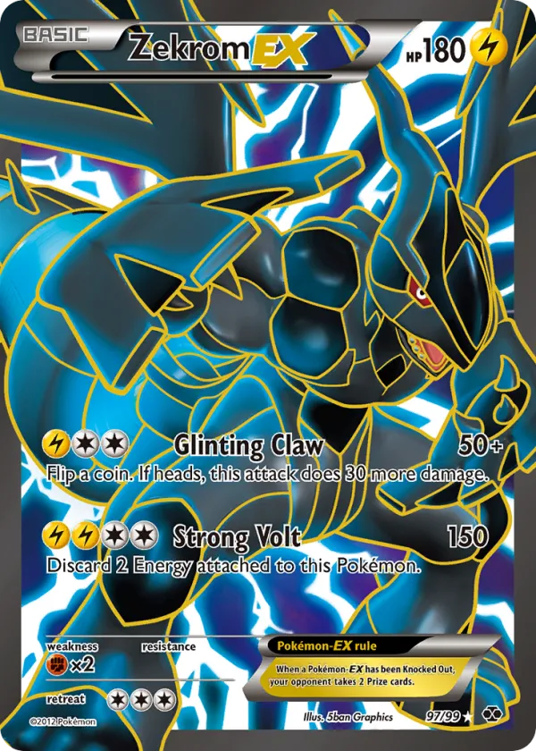 Zekrom-EX Pokémon Next Destinies #97 Holo