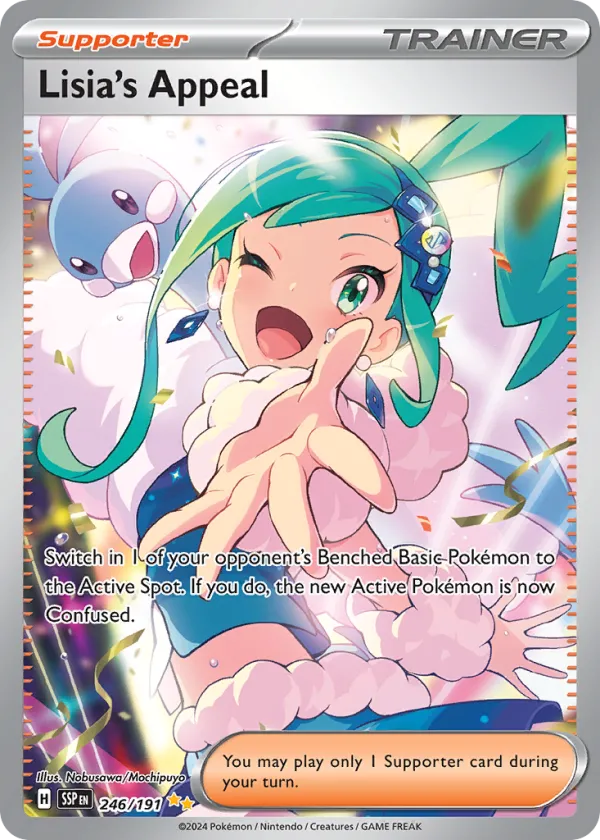 Lisia's Appeal Pokémon Surging Sparks #246 Holo