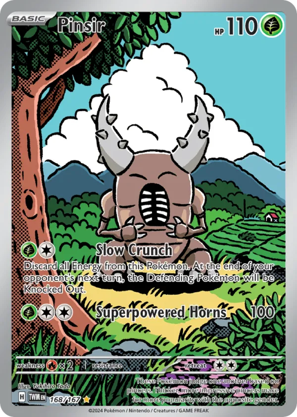 Pinsir Pokémon Twilight Masquerade #168 Holo