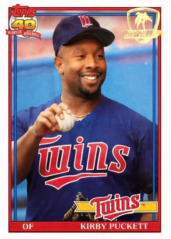 Kirby Puckett 1991 Topps Desert Shield Baseball #300