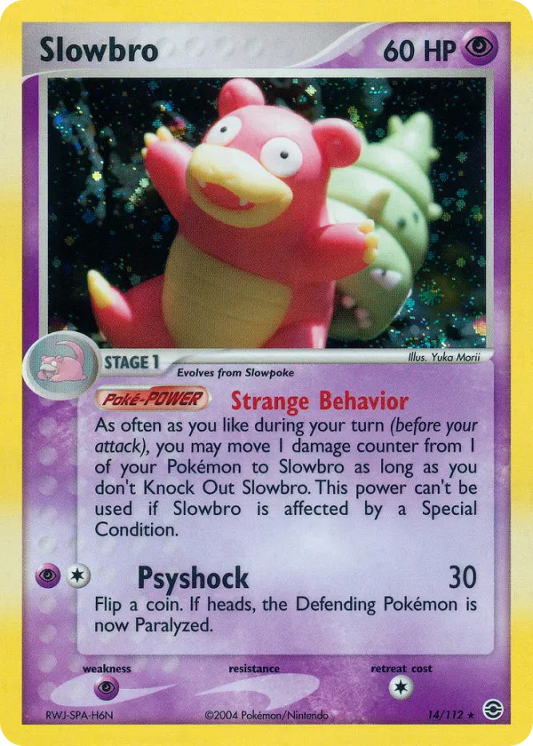 Slowbro Pokémon FireRed & LeafGreen #14 Reverse Holo
