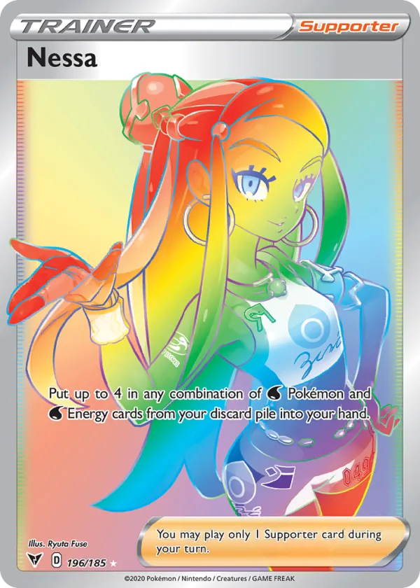 Nessa Pokémon Vivid Voltage #196 Holo