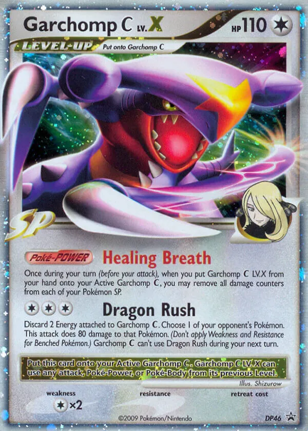 Garchomp C LV.X Pokémon DP Black Star Promos #DP46 Holo
