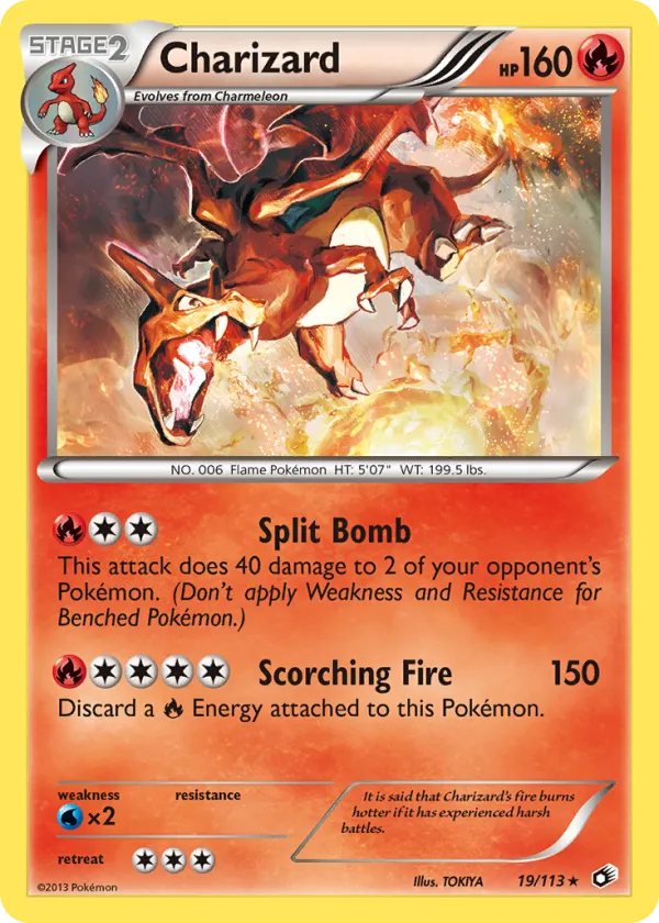 Charizard Pokémon Legendary Treasures #19 Holo
