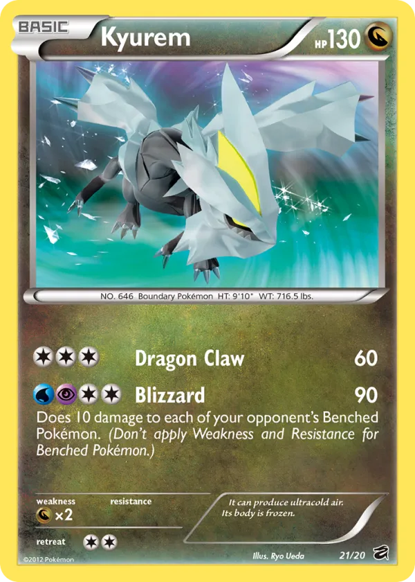 Kyurem Pokémon Dragon Vault #21 Holo
