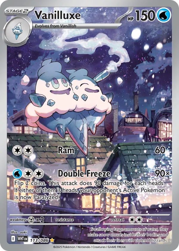 Vanilluxe Pokémon White Flare #113 Holo