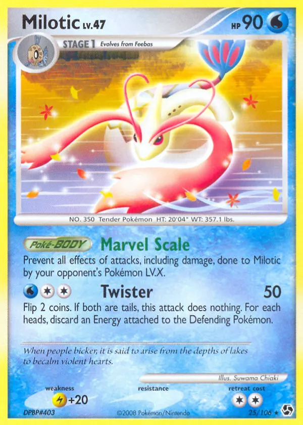 Milotic Pokémon Great Encounters #25 Reverse Holo