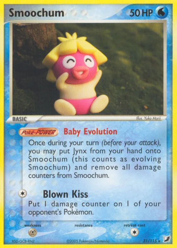 Smoochum Pokémon Unseen Forces #31 Reverse Holo