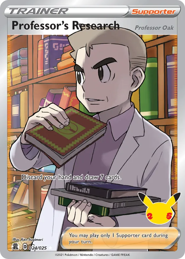 Professor's Research (Professor Oak) Pokémon Celebrations #24 Holo