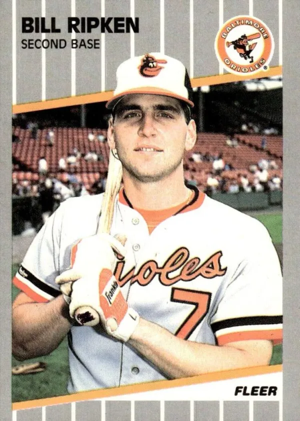 Bill Ripken 1989 Fleer Baseball Black Scribble on Error #616