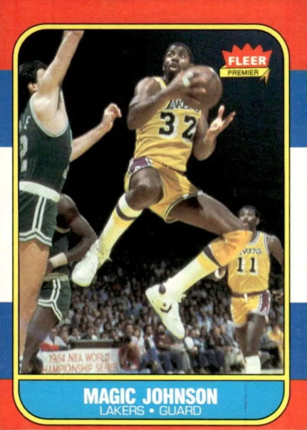 Magic Johnson 1986 Fleer Basketball #53