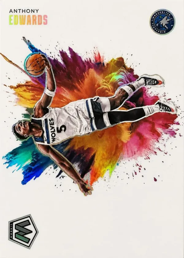 Anthony Edwards 2024 Panini Mosaic Color Blast Basketball #8
