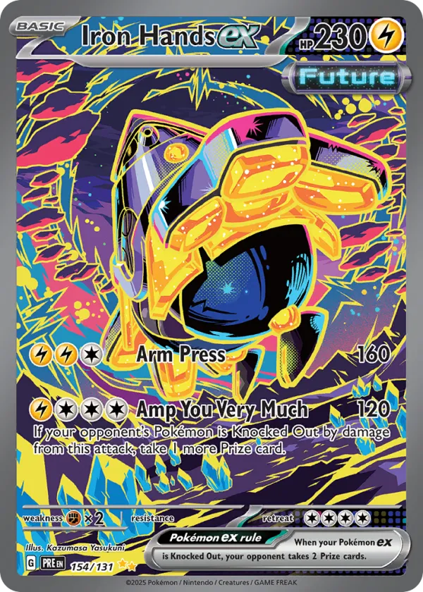 Iron Hands ex Pokémon Prismatic Evolutions #154 Holo