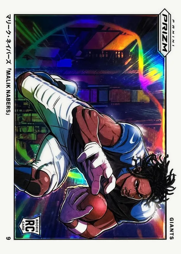 Malik Nabers 2024 Panini Prizm Manga Horizontal Football #M-MNA