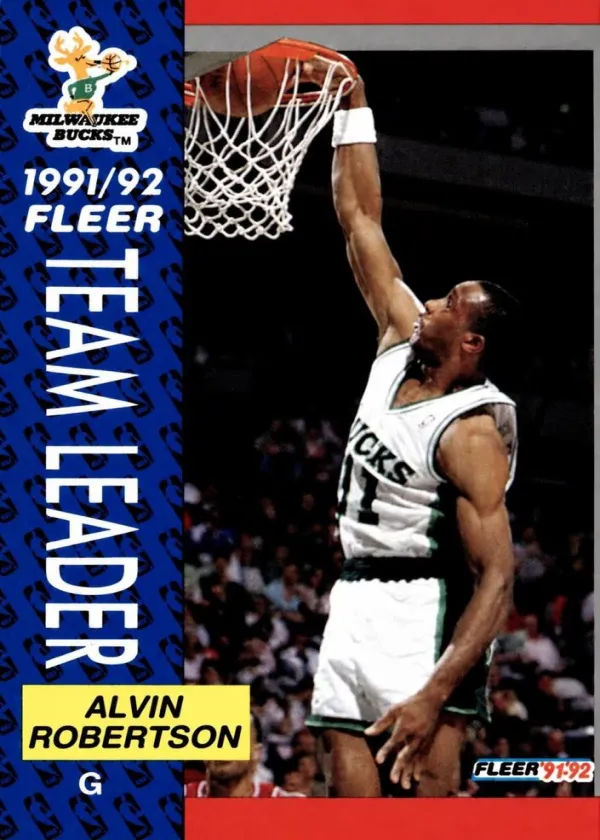 Alvin Robertson 1991 Fleer Basketball #386
