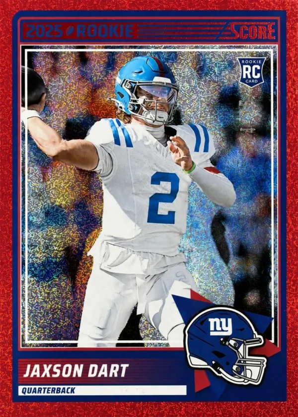 Jaxson Dart 2025 Panini Score Football Dots Red #35