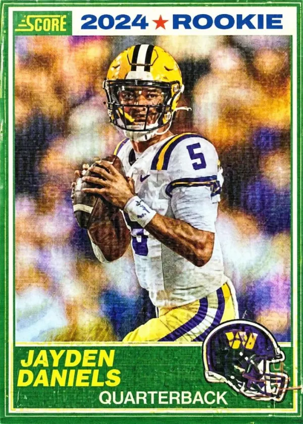 Jayden Daniels 2024 Panini Score 35th Anniversary Rookie Football Dynamics #2