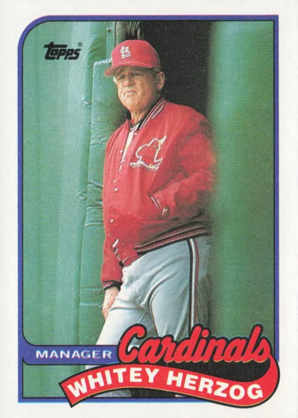 Whitey Herzog 1989 Topps Baseball #654