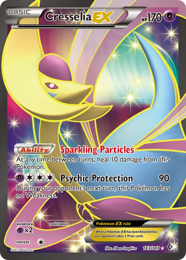 Cresselia-EX Pokémon Boundaries Crossed #143 Holo