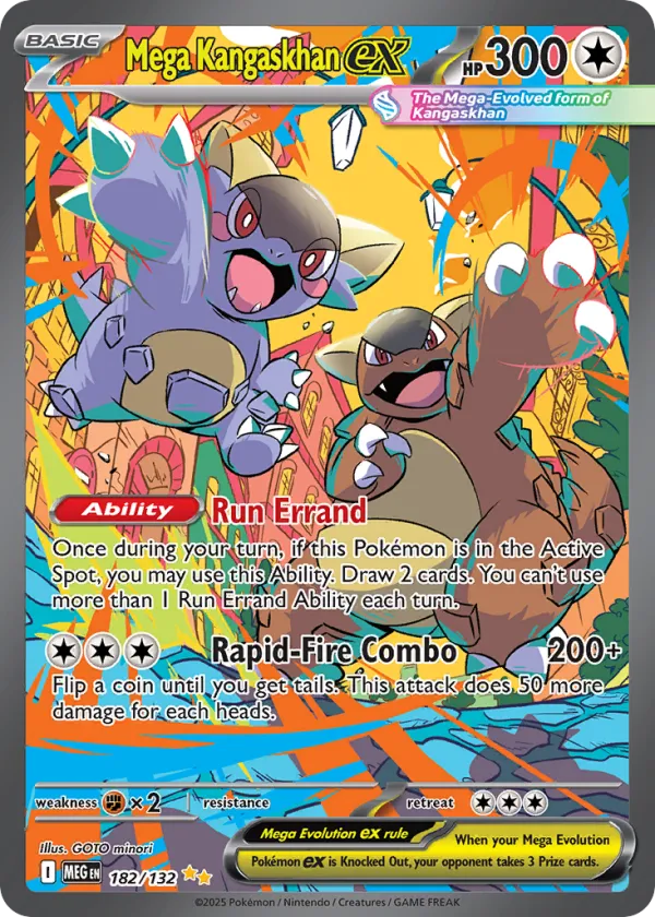 Mega Kangaskhan ex Pokémon Mega Evolution #182 Holo