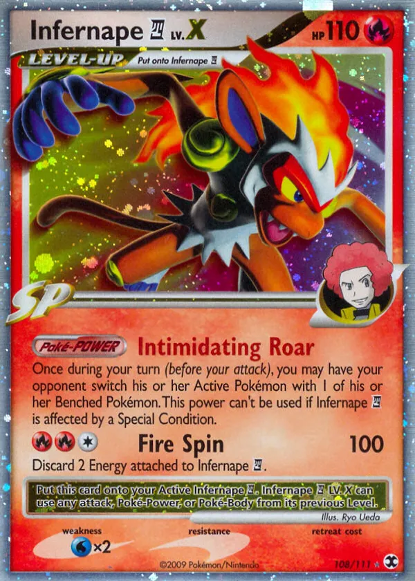 Infernape E4 LV.X Pokémon Rising Rivals #108 Holo