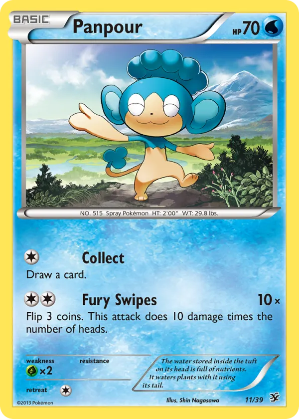 Panpour Pokémon Kalos Starter Set #11