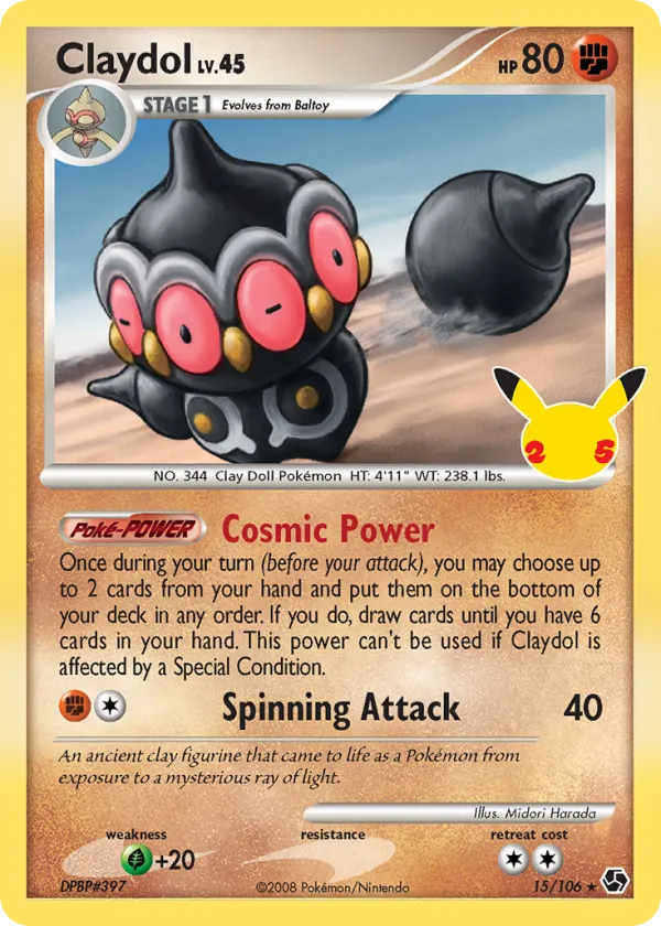 Claydol Pokémon Celebrations: Classic Collection #15 Holo