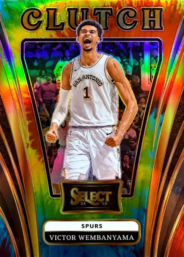 Victor Wembanyama 2024 Panini Select Clutch Basketball Tie-Dye #6