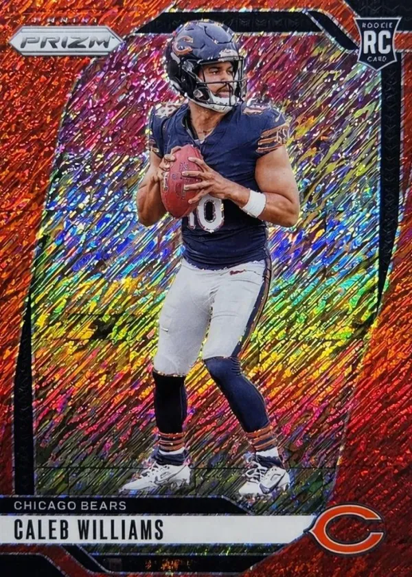Caleb Williams 2024 Panini Prizm Football Red Shimmer #301