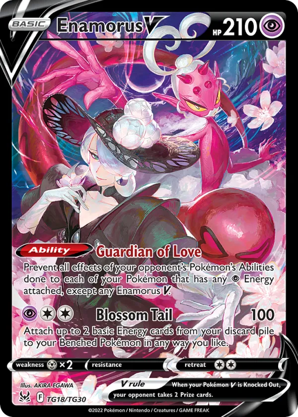 Enamorus V Pokémon Lost Origin Trainer Gallery #TG18 Holo
