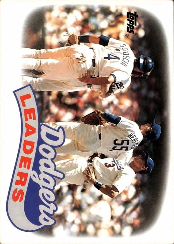 Dodgers Leaders 1989 Topps Baseball #669