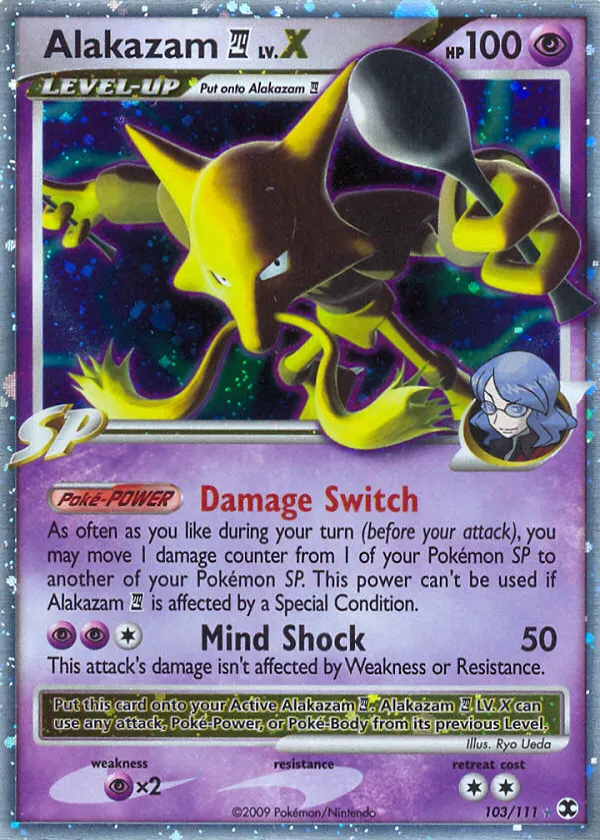 Alakazam E4 LV.X Pokémon Rising Rivals #103 Holo