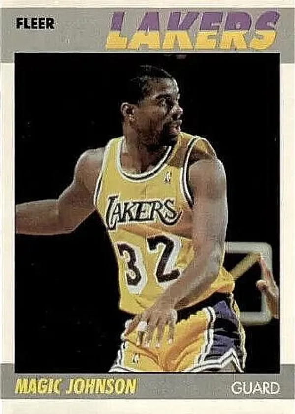 Magic Johnson 1987 Fleer Basketball #56