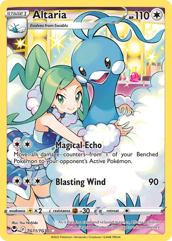 Altaria Pokémon Silver Tempest Trainer Gallery #TG11 Holo